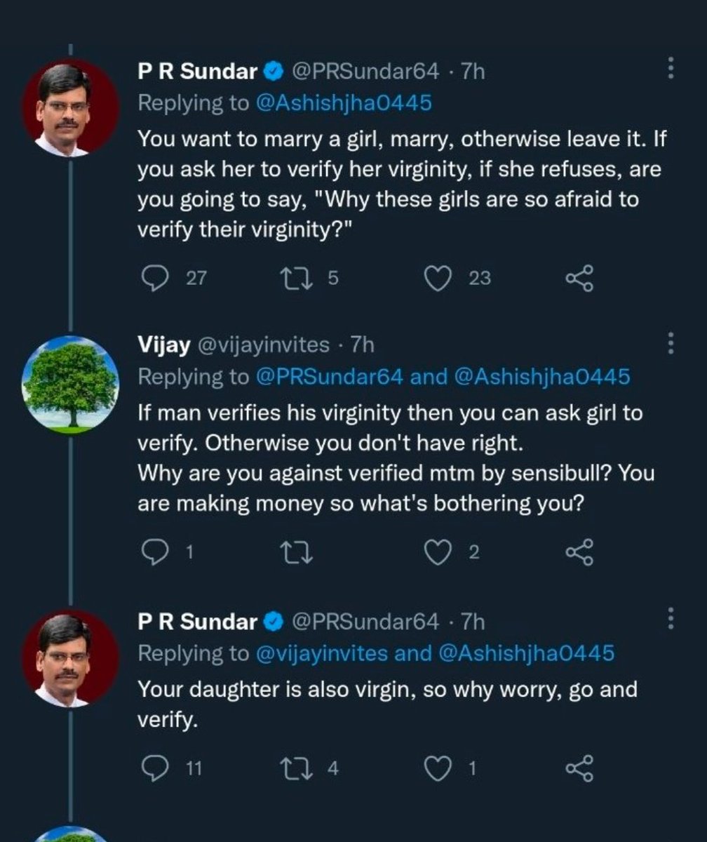 AlgoTech2021's tweet photo. Usually I don't poke in someone else matter, but @PRSundar64 your reply to the tweet shows your upbringing. 

You have right to do anything but this is really not acceptable. Unfollowed. https://t.co/lUKz4M75zC