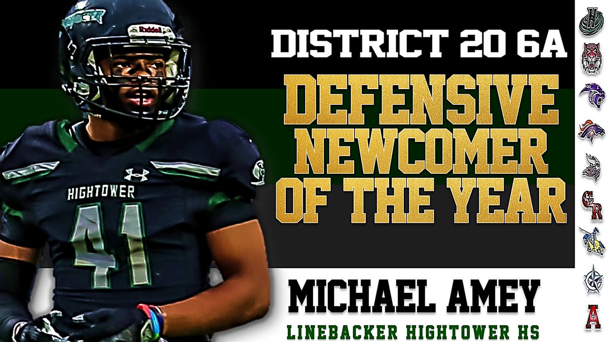 HightowerFB's tweet photo. DISTRICT 20 6A HONORS: DEFENSIVE NEWCOMER OF THE YEAR HIGHTOWER HURRICANES: LB - MICHAEL AMEY @coachanthony46 @KaRonColemanSr @MichaelAmeyIII  @Ichabod_CMac6 @Agshall37 @CoachStoker_ https://t.co/w8as6gjIwB