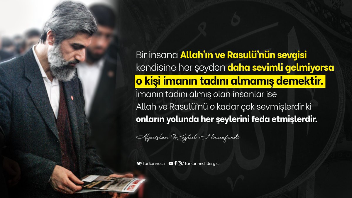 Behll45124348's tweet photo. BAŞYAZI | 139. Sayı Bir insana Allah’ın ve Rasulü’nün sevgisi kendisine her şeyden daha sevimli gelmiyorsa o kişi imanın tadını almamış demektir. Alparslan Kuytul Hocaefendi  Yazının tamamını okumak için: https://t.co/gqmEDcsKdV… #FurkanNesliOkuyorum  https://t.co/l2i6tN8Ekw