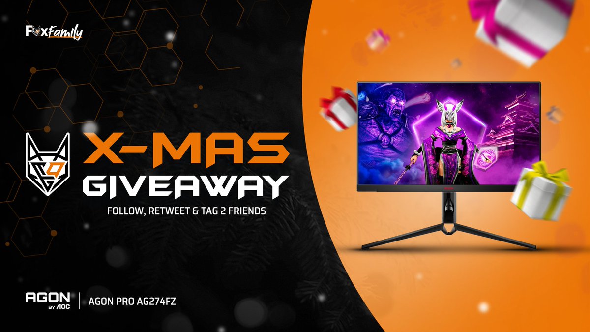 TeamOrangeGaming (@togfoxes) on Twitter photo For our First Advent Sunday gift, we will be giving away 1 <a href="/AGONbyAOC/">AGON by AOC</a> PRO AG274FZ. 🎁
To enter, you must:
🧡 Follow
🔁 Retweet
🦊 Tag two friends who need a new monitor
Giveaway ends in one week, good luck! 🍀
#foxfamily🦊 For our First Advent Sunday gift, we will be giving away 1 <a href="/AGONbyAOC/">AGON by AOC</a> PRO AG274FZ. 🎁
To enter, you must:
🧡 Follow
🔁 Retweet
🦊 Tag two friends who need a new monitor
Giveaway ends in one week, good luck! 🍀
#foxfamily🦊