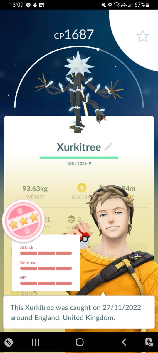 Loved today and all the ultra beasts! So many raid invites from friends to help me catch the ones i didnt have. Also caught this guy! Really chuffed!