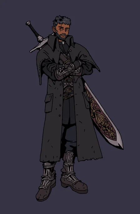 importing one of my ffxiv characters to our new curse of strahd campaign  i kinda crammed this design tho so it's kinda...  