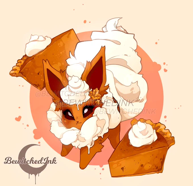 One day Flareon looked like a little Pumpkin Pie to me and now I can't unsee it  