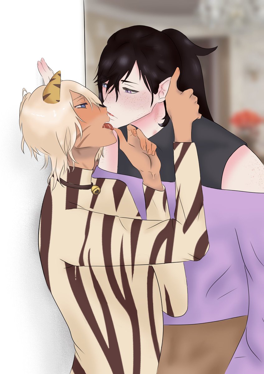 mopigong's tweet photo. honestly shawn and holi are the sweetest cople I know. So they get fanarts by me! 🪷✨
Also shawn told me that I should make a fan story of them which I'm working on right now, so stay tuned🤩✨
#CoupleGoals #LGBTQ #VtubersEN #gaycouple https://t.co/bxNhhA1L4v