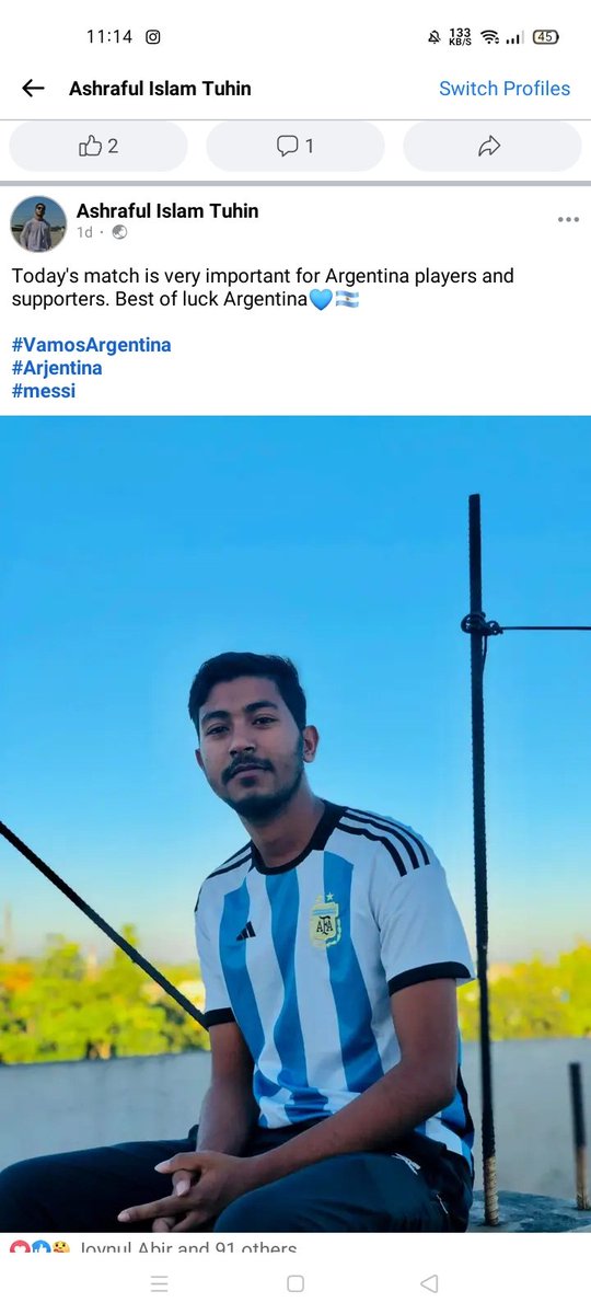 ashrafxtuhin's tweet photo. @zozekshilani @FIFAcom @Argentina @zozekshilani You have no idea how much Bangladeshis love Messi and football. Argentina and Brazil are the trending topics on Facebook for this month of Bangladesh World Cup. The flag of Argentina and Brazil is on the roof of every house in Bangladesh. https://t.co/EGNjjZjgnn
