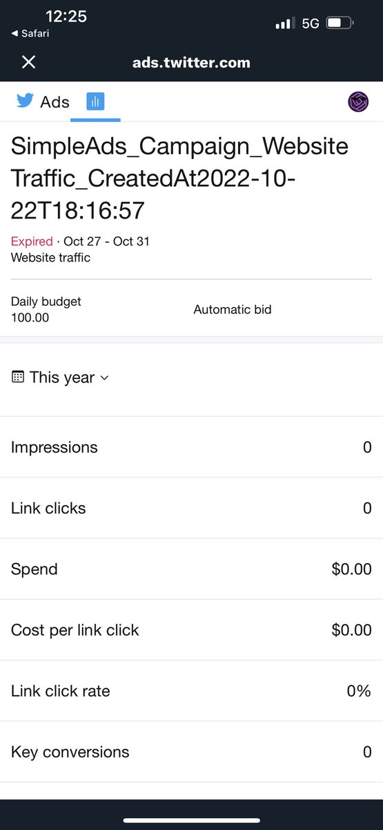 nerm_web3's tweet photo. This ad campaign never went through and twitter informed of us a refund. However, its been over a month and still nothing. Please help https://t.co/xcYBOMqsKu