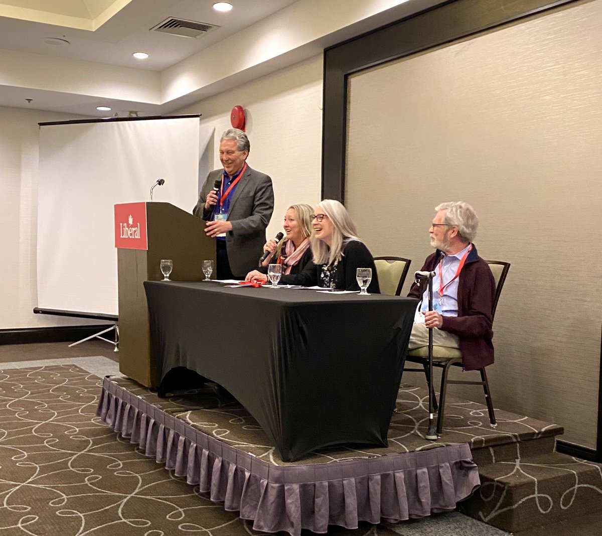 LiberalPartyMB's tweet photo. Thanks to our very special guests @PattyHajdu and @MonaFortier for joining our Manitoba Liberal team in Winnipeg for some great conversation on the road to #LIB2023! https://t.co/PnLa3U4J3s
