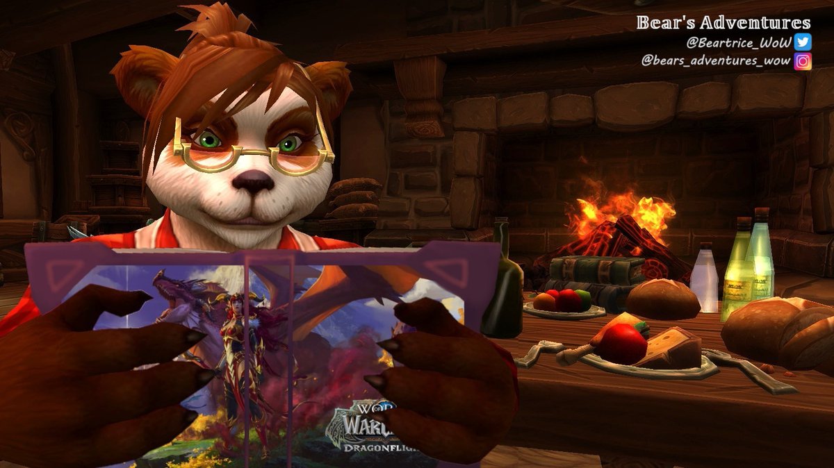 Beartrice_WoW's tweet photo. Twas the night before #Dragonflight, when all through the land, 
The players were hyped for their game to expand;
Their bags were tidied, their quest logs were clear, 
Patiently waiting for the launch to be here

#WorldofWarcraft #WoW #Warcraft #WowShare #Pandaren #NarcissusAddon https://t.co/erdxbBHFw1