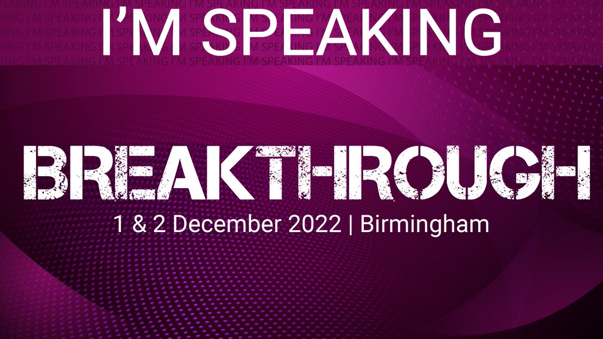 I’m speaking at #UKOUGBreakthrough22 Join me for my sessions in Birmingham on 3.12 (11:00 and 15:00)! Check out who else is on the agenda here- bit.ly/3T3NCyq