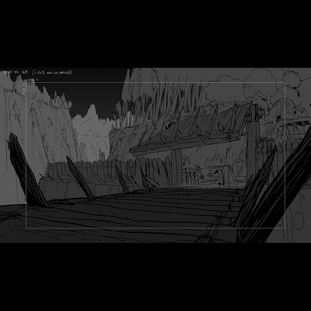 bannister01's tweet photo. "The village" background design for the Mekka Nikki TV show project.
6 depth layers, fully painted, "animated" in After Effects to add parallax.

#backgrounddesign #animation #animationbackground #backgroundlayout #TVpilot #trailer #conceptdesign #backgroundartist #mekkanikki https://t.co/Uha6WQmq8r
