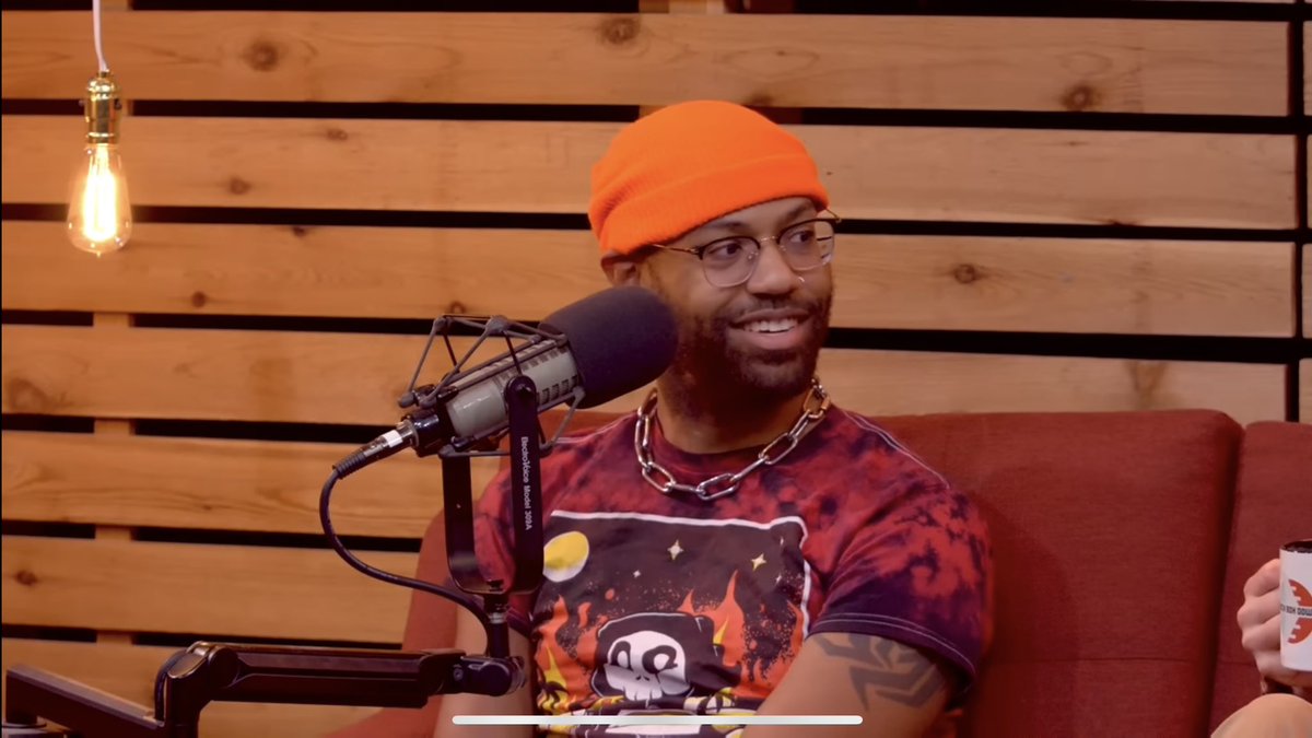 Ekkolyth's tweet photo. TFW you wake up to seeing @blizzb3ar wearing your shirt on the #RTPodcast 🤯
What a weird journey life continues to be 😂😂 Thanks for the love ❤️
https://t.co/kY7vRGVePI https://t.co/Dkd0PIXPVx