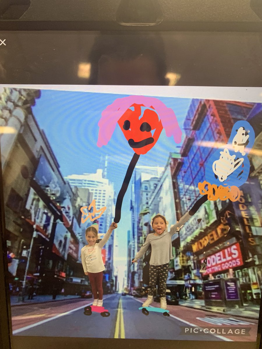 christinekdixon's tweet photo. @TraciPiltz @PicCollage @Seesaw Thanks for the idea Traci! I snagged a 1st grade class last minute on Friday to try this out! Surprisingly I haven’t used @PicCollage with my students yet and they loved it! Thank you my #STEMPLN friend! 🤩 https://t.co/7sVknTPFvo