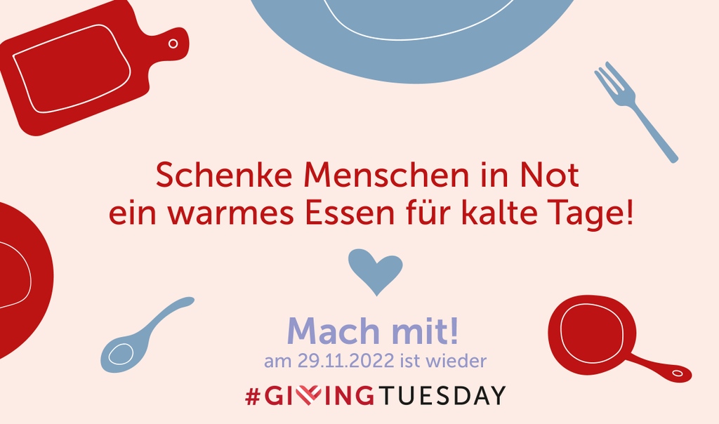 VolkshilfeWien's tweet photo. Hilf uns am #GivingTuesday, dem internationalen Tag des Gebens, sozialer Wärme reichlich Raum zu geben. Mach am 29. November mit und schenke Menschen in Not ein warmes Essen! Mehr Infos findest du hier: https://t.co/gp57aSECq8
#givingtuesdayat #helfenmachtstark https://t.co/6Tw9ptL8jN