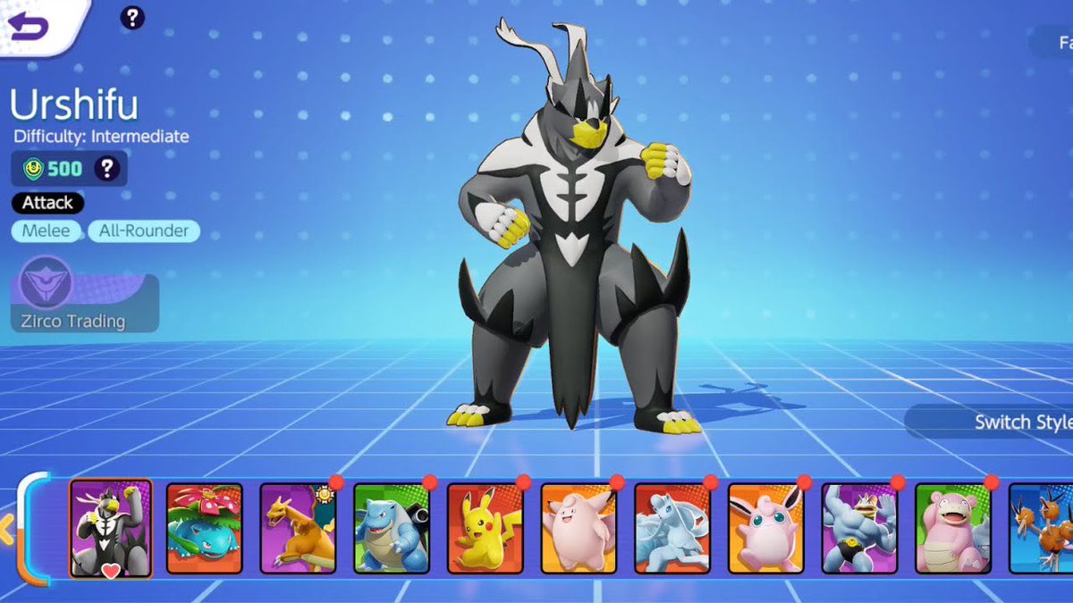 slashunite's tweet photo. GIVING AWAY URSHIFU #PokemonUNITE #NintendoSwitch

To enter:

- Follow
- Like
- Retweet

Giveaway ends in 4 days good luck everyone 🥰 so hyped for this guy 

Bonus: Which Pokémon would you like to see added from #PokemonScarletandviolet ? 🤔 https://t.co/Cl5t2pctGD