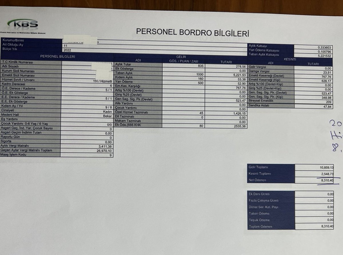 1️⃣DÖRT YILLIK ÖĞRETMEN 8.585 TL MAAŞ ALIYOR!
2023 yılı vergi,ceza,harçlarda yeniden değerleme oranı %122,9 oldu.
Hükümetin, ekonomik gelişmelere uygun(!) şekilde belirlemiş olduğu bu oranın, 2023 için maaş artışlarına da yansıtılmasını istemek kadar makul bir talep olabilir mi?⤵️