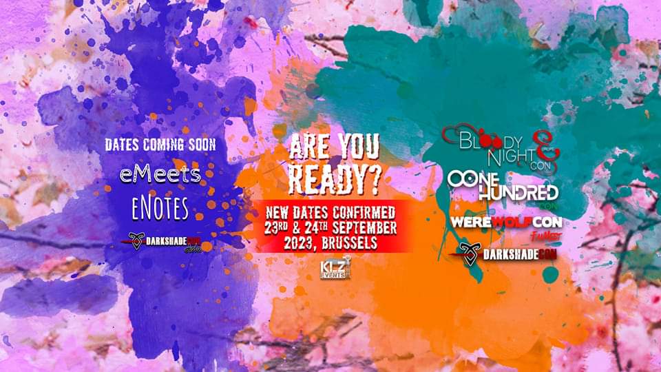 KLZ_Events's tweet photo. Info of #klz_events only in Twitter, FB and Instagram as official networks.
Doubts?
#bloodynightcon_europe - bloodynightcon_europe@klzevents.com
#onehundredcon - onehundredcon@klzevents.com
#darkshadecon - darkshadecon@klzevents.com
#werewolfcon - werewolfcon@klzevents.com https://t.co/b0OPw3LFKs