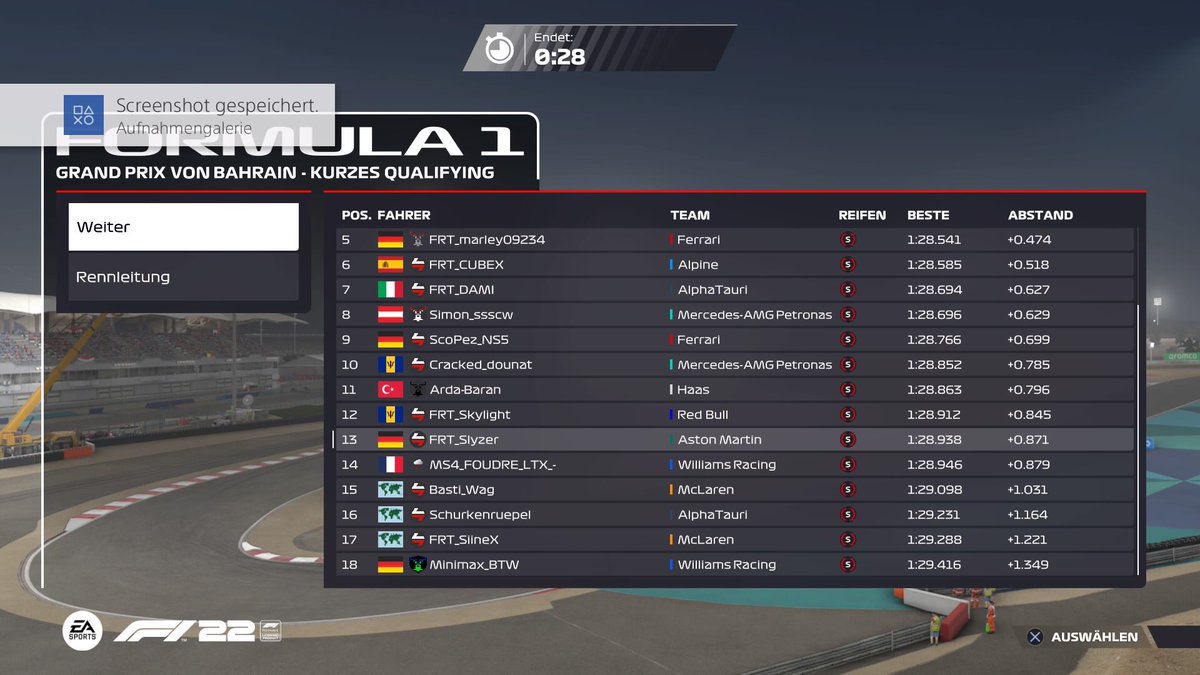 FormulaRaceTime's tweet photo. Q✅ in 🇧🇭
Die Pole konnte sich @FRT_LeonPaulk schnappen vor @SpyZer-X und @LuCr_07 nach dem die Alfa Romeo Piloten P2 und P3 holen konnte. Also Augen auf auf das ganze Feld und wünschen allen Fahrern viel Spaß! https://t.co/TBzDyWyq0m