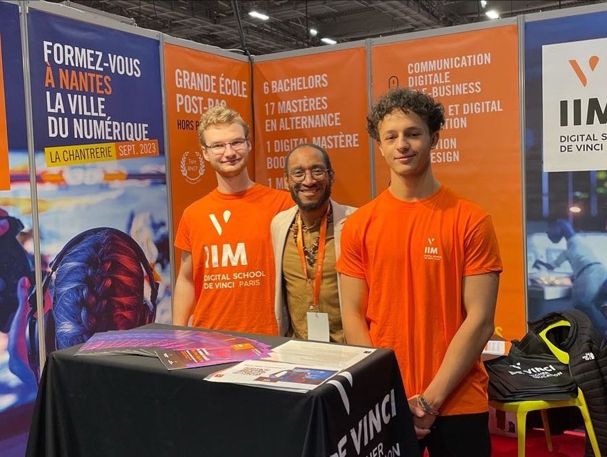 nlidija's tweet photo. Bravo à nos équipes de l’@IIMparis et à nos ambassadeurs pour les cinq jours de salon @letudiant à Paris et à Nantes! Merci de porter haut les couleurs de l’IIM 🧡 @MickaelGarime @MatiDuquesne @PlvJennifer @NoiraM_SorgeL https://t.co/V0I5QDfozQ