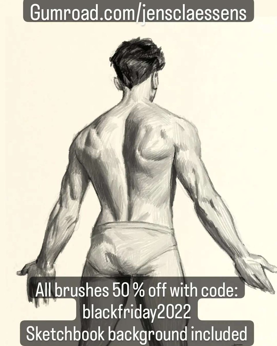 Get my sketchbook pencil brush combo at half price! This brush feels like you're drawing in a moleskin! By limiting your tools you can create surprising results. In stead of scrolling through endless brush packs, I just use this, at one single size as if I was using a pencil!