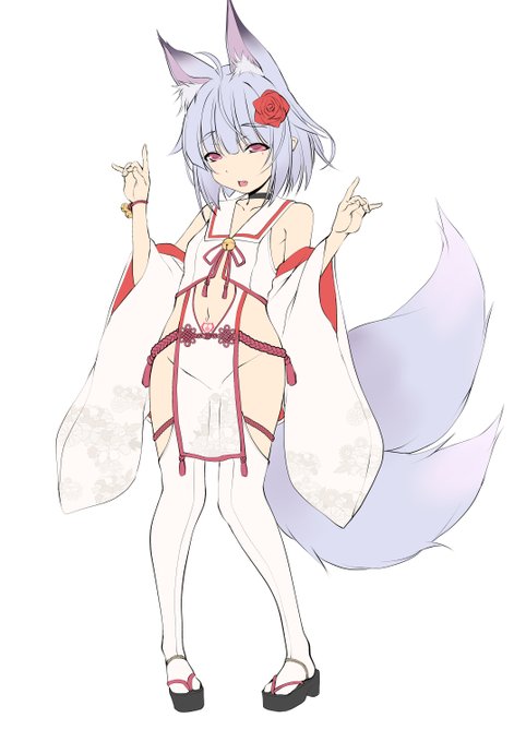 ロリBBA感が足りないという理由で没食らったあとに、ロリBBAの定番(狐×巫女)にして無事OKもらったのがこちらです。

ちなみにアンソロのコンセプトは「ロリBBAボテ腹」でしたので、無事みんなのママ(意味深)になってます 