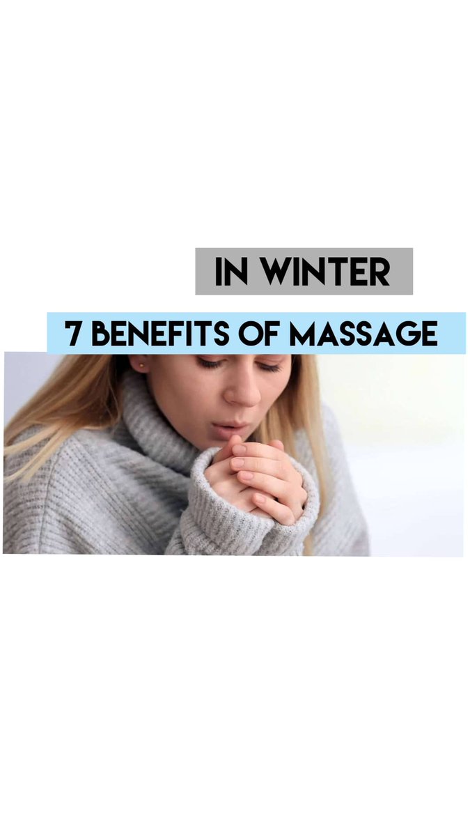 7 Benefits of Regular Massage in Winter
- Boost Your Immune System with Massage.
- Increased Circulation.
- Help with Joint Mobility and Stiffness.
- Keep away the Winter Blues.
- Improve Skin Health and help prevent dehydration.
-Help Keep Those Winter Kilos Off.