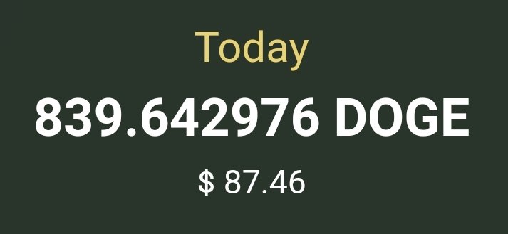 In a #BullMarket that's $839 of #Dogecoin a day just for holding #DogeGod on the #bnb #bsc #network. #BNBChain #BSCNews
