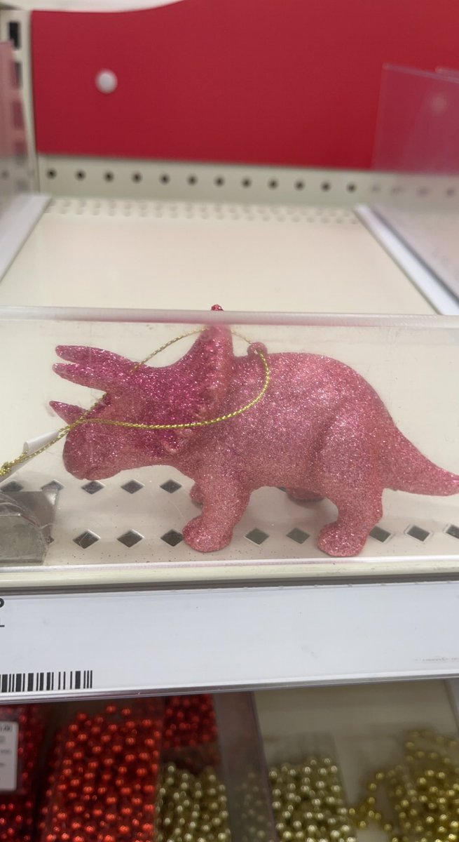 seizeyandwheezy's tweet photo. The pink triceratops ornaments being the only ones not selling is giving “fuck Ned 😌” and I’m here for it #triguys https://t.co/A3FKeJ2pvF