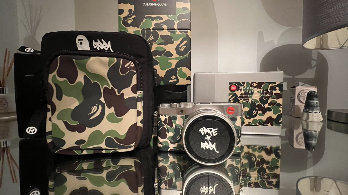 SpectreOG's tweet photo. Big shout out to @bapetaverse @BAPEOFFICIAL @leica_camera @Leica_UK for the #LeicaxBAPE competition! Can't wait to take this beast out in the wild and finally capture some high quality pics with it 🫡 https://t.co/qa3MFdZ9sQ