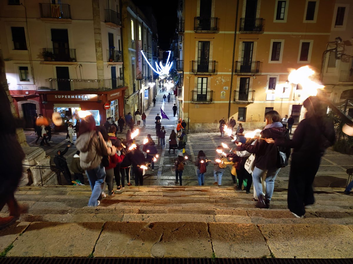 Ahir a la marxa de torxes a Tarragona. #femcaurelapor #antifestgna