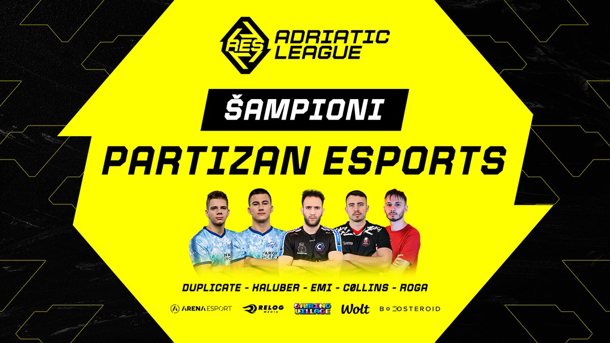 REScircuit_EN's tweet photo. Vrlo dominantno izdanje @esportspartizan u finalu #RESCSGO Adriatic League!🏆
Čestitamo!🔥
@emiicsgo
@c0llinsCS
@ROGAxD
@DuplicateCS
@KalubeRCSGO
@DiMKECSGO
@baxacha_
#AENAKANTER | #ROADTOEPL https://t.co/rfXLQmidoy