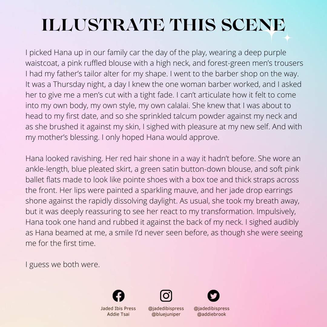JadedIbisPress's tweet photo. The submission for Addie's (@addiebrook) fanart contest is still open! For more information on how to enter, https://t.co/Y4Y6iwDixt π¨π§ββοΈ
#artcontest #BookRecommendations #horrorbooks #UnwieldyCreatures #AddieTsai https://t.co/QgZtNR7nbx