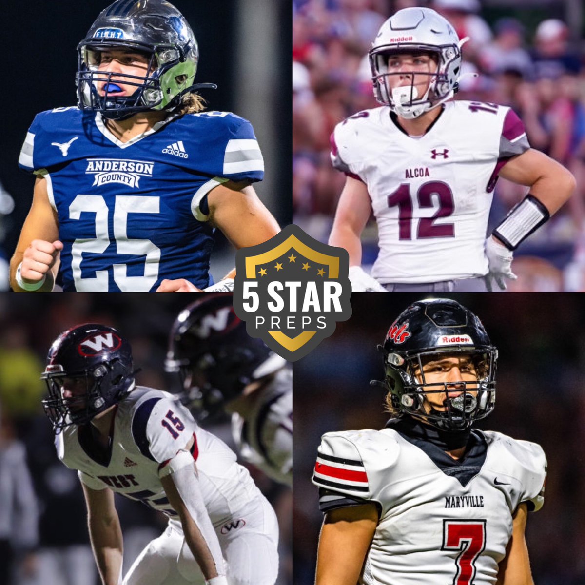 5StarPreps's tweet photo. ⭐️PLAYER OF THE WEEK⭐️
Built by @SmithbiltHomes 

Go to https://t.co/Heh0GgXP7T, scroll down and then VOTE until NOON on Thursday. 

CANDIDATES …
⭐️ Gavin Noe (Anderson Co)
⭐️ Eli Graf (Alcoa)
⭐️ Ryan Scott (West)
⭐️ Gage LaDue (Maryville) https://t.co/56r9Lsc5fF