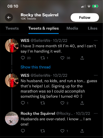 GotYourSechs's tweet photo. @MrJimPorter @RockySquirrel25 @SRLucie92 @Awake_IL @thedacare Yeah, you just randomly picked up conversations with Rocky's buds... all random... oh, and then deleted them... oops. https://t.co/uMkNQg4ESX