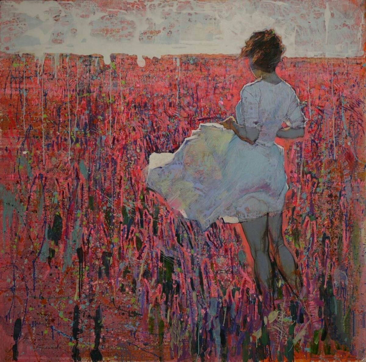 "Me dijeron:
-O te subes al carro
o tendrás que empujarlo.

Ni me subí ni lo empujé.
Me senté en la cuneta
y alrededor de mí,
a su debido tiempo,
brotaron las amapolas"
(Gloria Fuertes)

© Olga Grigorieva Klimova