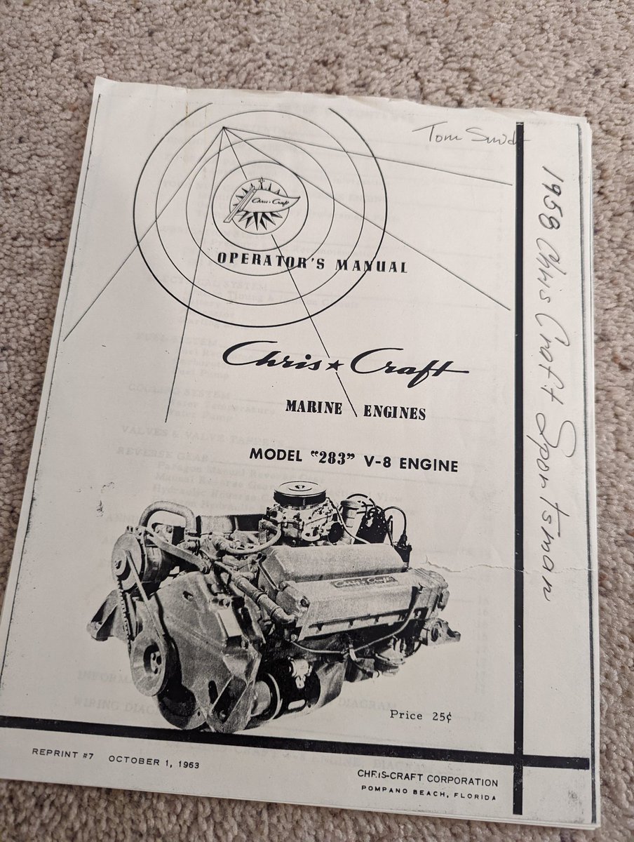 EthanSmidt32's tweet image. Nice easy reading while we try and get dad&apos;s boat running again #smallblockchevy