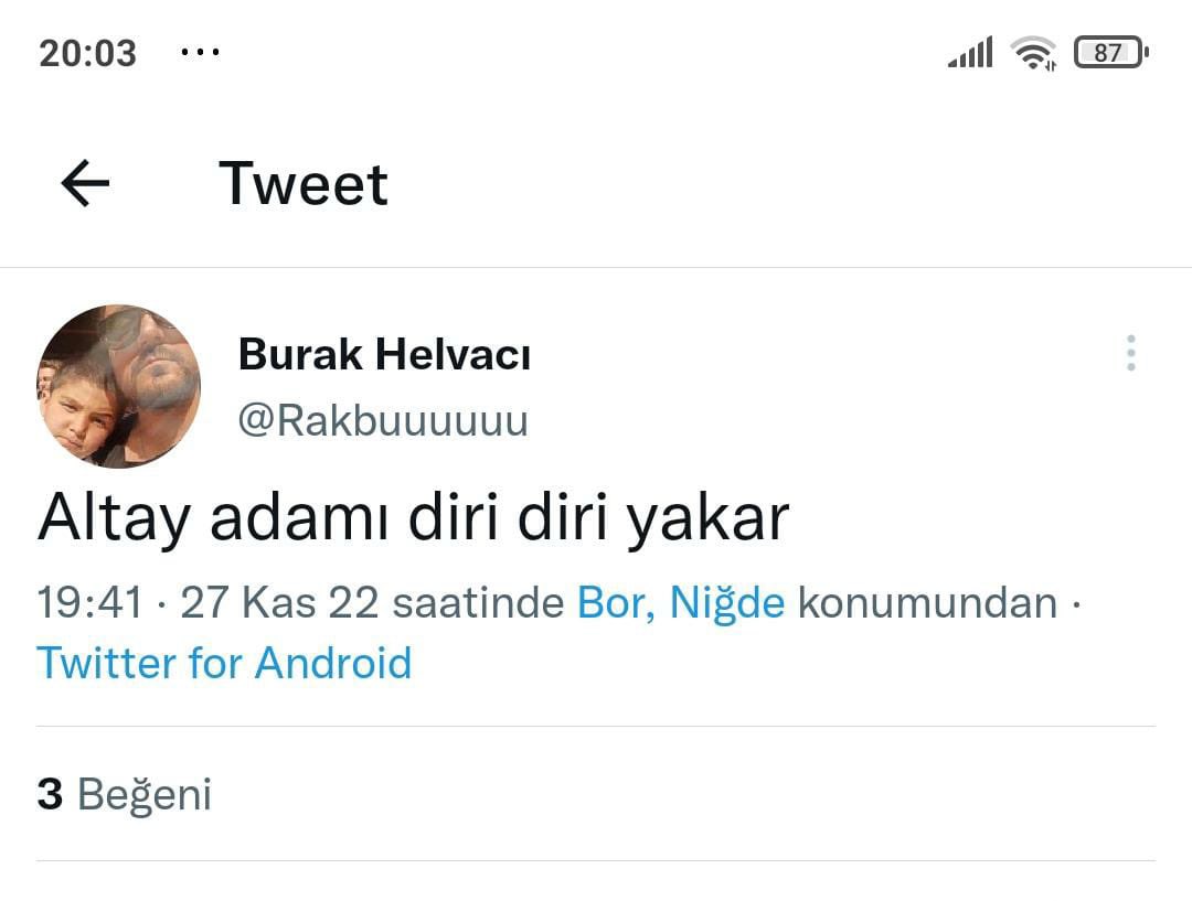 Kimse topçuya atılan fiskeyi onaylamıyor da, ikisi çocuk üç kişi hastanede yaşam savaşı verirken bir de böyle kansızlar var yapılanı icraattan sanıp alkış tutan.