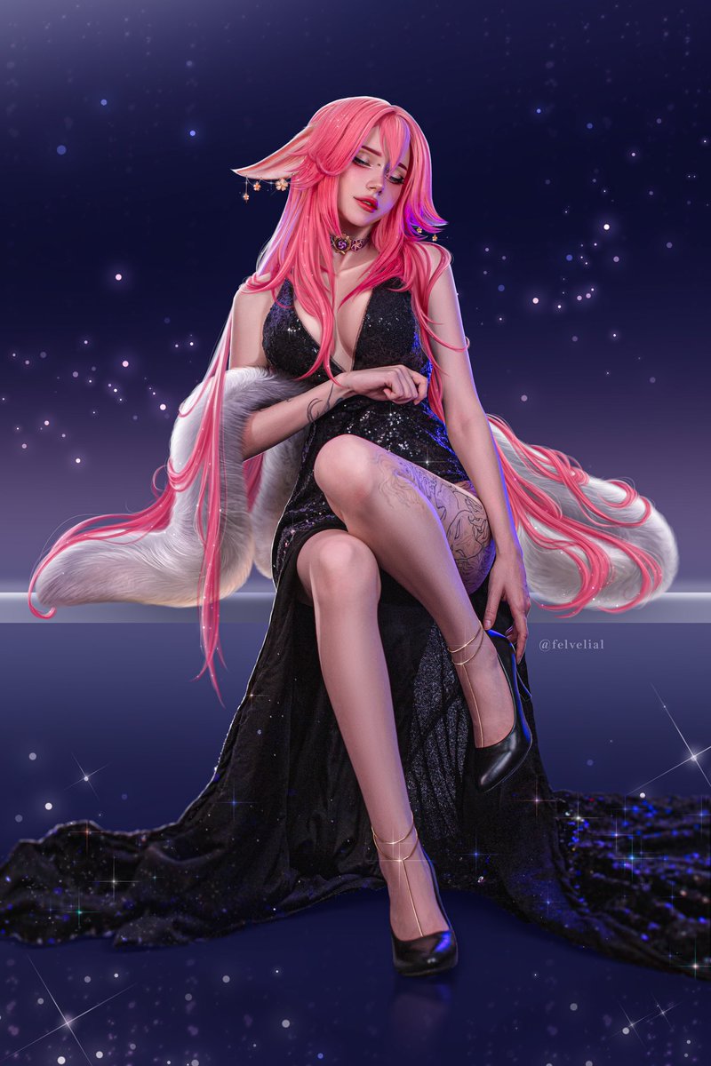 felVELIAL's tweet photo. Mommy Yae Miko from Genshin Impact 💜

Cosplay inspired by @ringeko_tan art https://t.co/aWpC3HIkKl