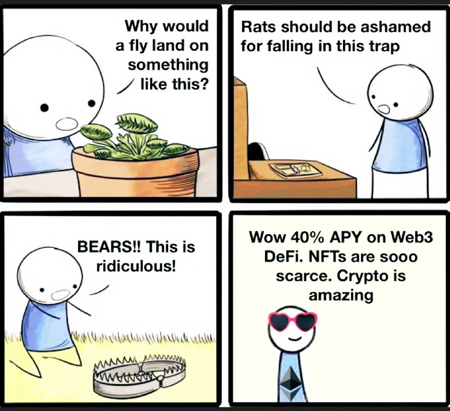 EuropeanBTC21's tweet photo. CrYpTo victims be like! (Thats why : #Bitcoin only) https://t.co/mZwdREXk60