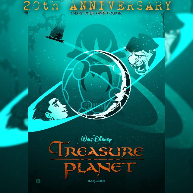 lightearsdsf's tweet photo. Disney’s Treasure Planet was released 20 years ago today. #treasureplanet #disney #disneyanimation https://t.co/poH86aFNSQ