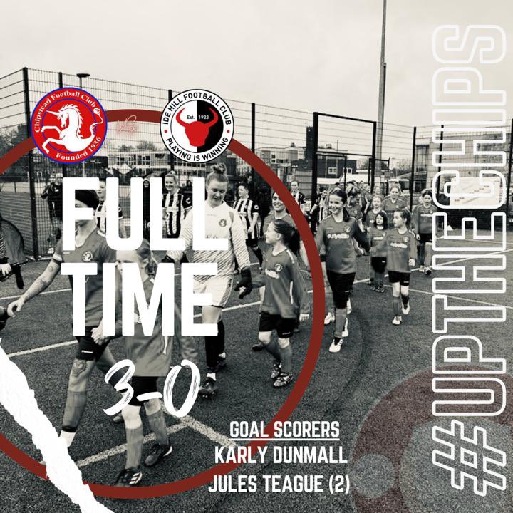 Full time… 

Chipstead Ladies keeping the wins going for the weekend, also bagging themselves another 3 points. Keep up the amazing work ladies! 

Chipstead Ladies 3-0 <a href="/IdeHillFCWomens/">Ide Hill & Sundridge Women's FC</a> 

Goals: 
Karly Dunmall, Jules Teague (2) 
<a href="/KentFA/">Kent FA ⚽</a> <a href="/SECWFLnews/">SECWFL</a>