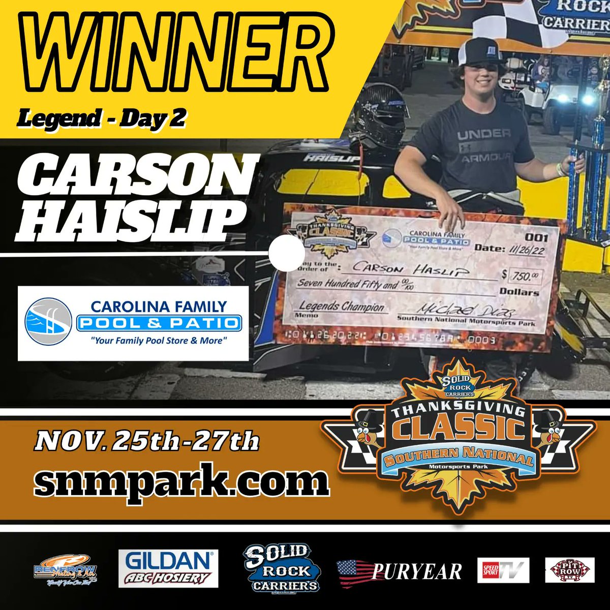 SNM_Park's tweet photo. While we dry the track in anticipation of a 2 or 2:30 pm green flag, here's another look back at our class winners from last night!

Mini Stocks - Robert Strmiska
Legends - Carson Haislip
Mods - Chase Burrow
Street Stocks - Mike Cooper

🖥 https://t.co/kCGqRR1ToW https://t.co/vNOD1a5DJy