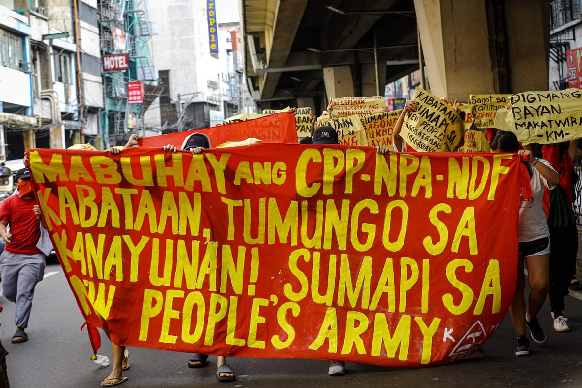 drhenry4's tweet photo. Hinde naman sila nagre-recruit mag NPA...
Nag-iimbita lang. 
Mukhang malake ang problema nila sa NTF-ELCAC. Bakit kaya?? https://t.co/AhgCOp2I2e
