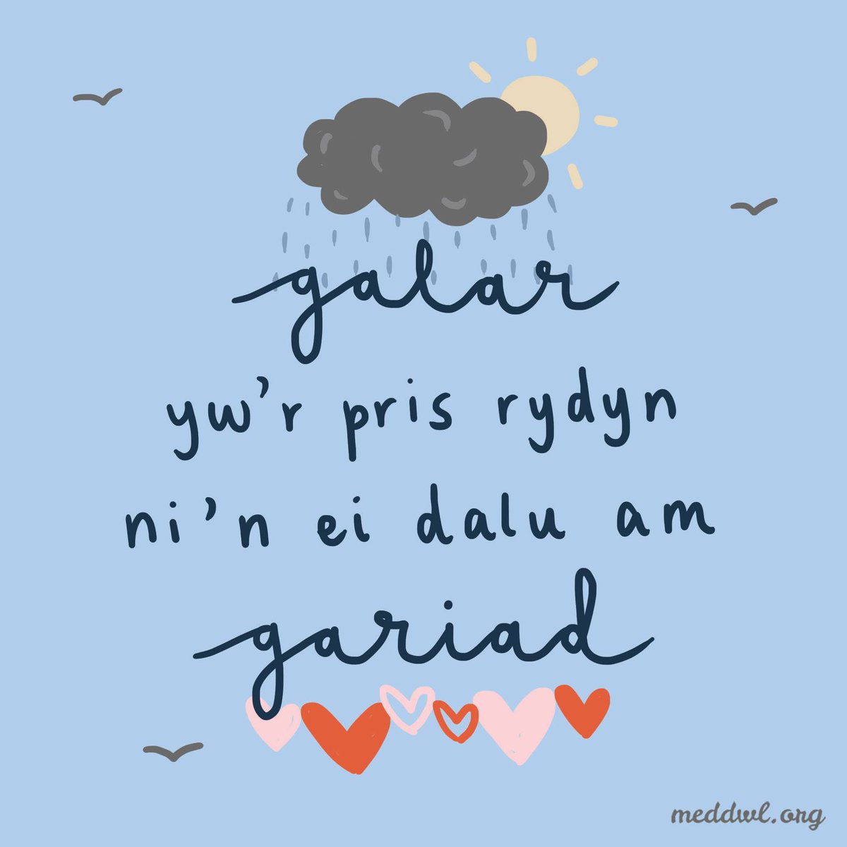 gwefanmeddwl's tweet photo. Wythnos Ymwybyddiaeth Galar
Mae #Profedigaeth a #Galar yn effeithio ar bawb mewn ffyrdd gwahanol, ac mae’n bosibl profi unrhyw amrediad o emosiynau.
Mae’n bwysig cofio nad oes ffordd gywir neu anghywir o alaru.
Gwybodaeth a phrofiadau: https://t.co/Pw9ZiTx2Hj https://t.co/3orL0UOU9N