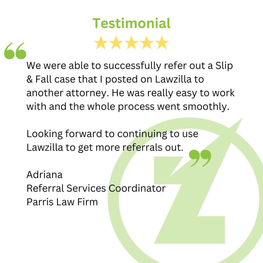 Love seeing feedback like this. 

DM us today for a better way of managing your case referrals.