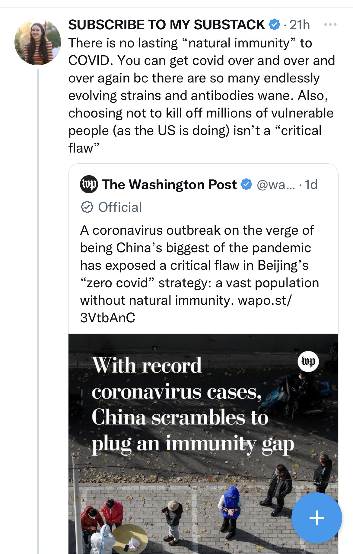 Rebeccah Heinrichs on Twitter: "Sheβs defending CCP lockdowns. It would