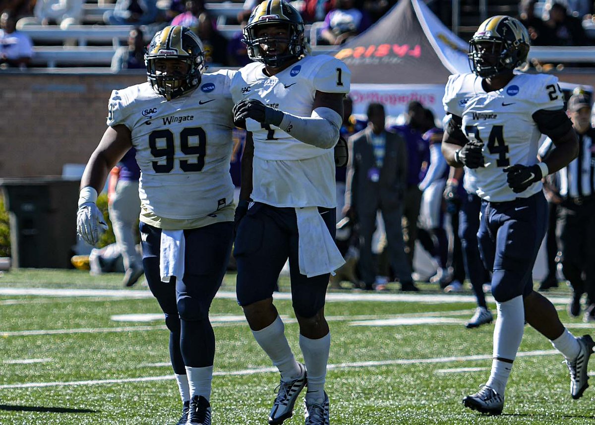 Wingate Bulldogs (@wu_bulldogs) on Twitter photo That #WINgate defense in the play-offs...
13 points allowed
17 points scored
25 tackles for loss
14 sacks
4 interceptions
The 'Dogs have held the 2 opponents to a combined 63 points below their season average
#OneDog | <a href="/WingateFb/">Wingate Bulldogs Football</a> That #WINgate defense in the play-offs...
13 points allowed
17 points scored
25 tackles for loss
14 sacks
4 interceptions
The 'Dogs have held the 2 opponents to a combined 63 points below their season average
#OneDog | <a href="/WingateFb/">Wingate Bulldogs Football</a>