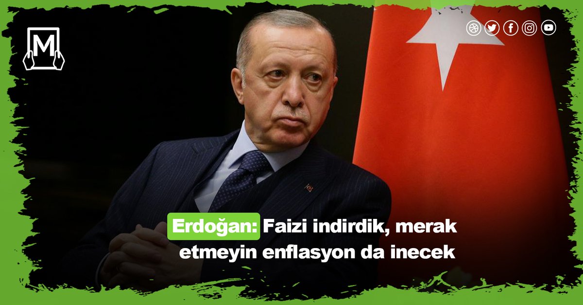 TrImArabic's tweet photo. #Erdoğan: Faizi indirdik, merak etmeyin enflasyon da inecek 

https://t.co/xA92xCRhUg 
@TrImArabic  
#Tr_imarabic https://t.co/9xWkCsdG8q
