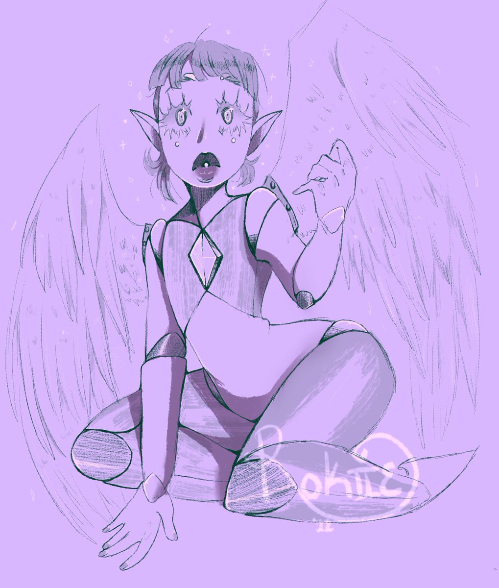 「Angel Darling [OC]#DnDcharacter 」|The Latte Clown (Chibi Comms Open)💛💙のイラスト