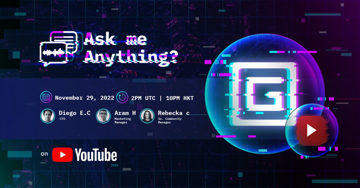 GlitchProtocol's tweet photo. Join CTO Diego, Marketing Manager Aram, and Sr. Community Manager Rebecka for the monthly Global #AMA to discuss Phase IV developments and answer community questions.

🗓️ November 29 @ 2PM UTC
📍 https://t.co/4SkZSsjOmA

Set your reminders and subscribe: https://t.co/IkBxFPU86d https://t.co/1XBbgTCAcW