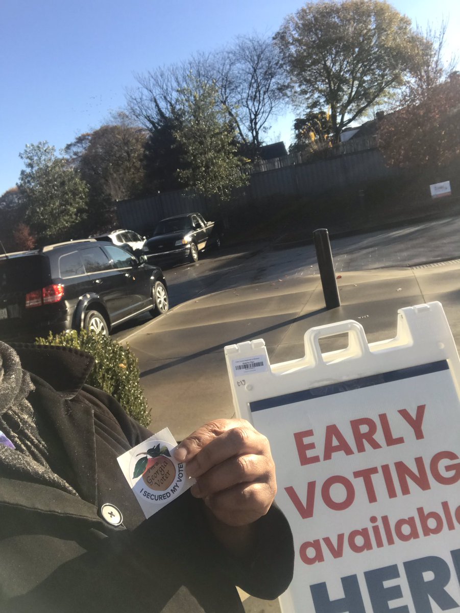 I love it! My church members and friends are VOTING and sharing photos after they EARLY #VOTE! Join the fun and exercise your right to VOTE, then #PostThePeach and share your after VOTE photo